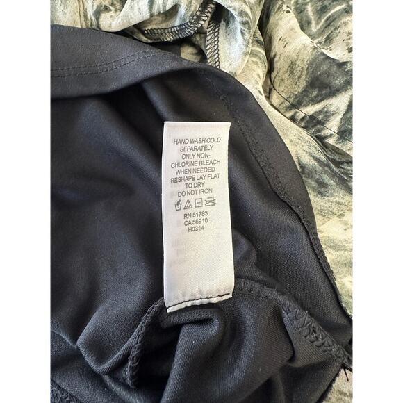 VINTAGE Y2K Studio Y SPARKLE Sheer STRETCHY MAXI Dress SILVER BLACK - Picture 12 of 13